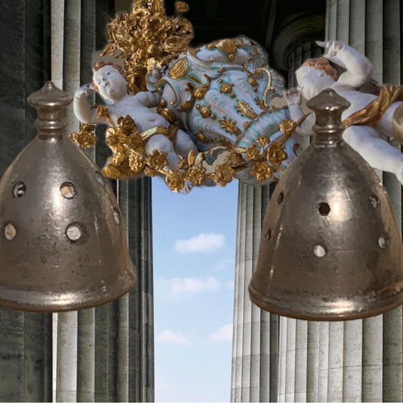 Antique Sterling Silver Sheffield Silver Co NY Crystal Salt & Pepper Shakers - Picture 8 of 10